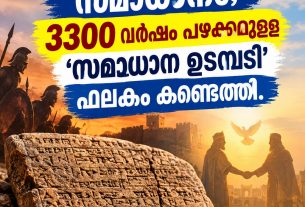 ഘോരയുദ്ധം, സമാധാനം; 3300 വര്ഷം പഴക്കമുള്ള 'സമാധാന ഉടമ്പടി' ഫലകം കണ്ടെത്തി