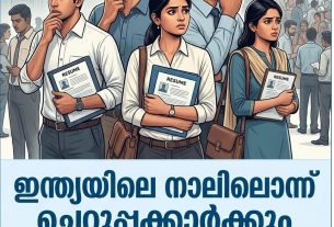 i woud like to make malayalam Poster, About News " ഇന്ത്യയിലെ നാലിലൊന്ന് യുവ ജനങ്ങള്ക്കും തൊഴിലില്ലെന്ന് റിപ്പോര്ട്ട് "