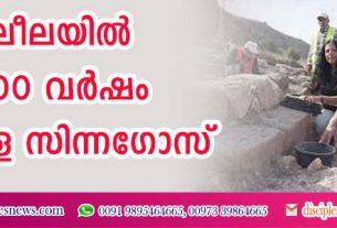 ഗലീലയില്‍ 2,000 വര്‍ഷം മുമ്പുള്ള സിന്നഗോഗ് കണ്ടെത്തി