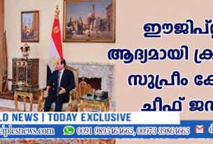 ഈജിപ്റ്റില്‍ ആദ്യമായി ക്രിസ്ത്യന്‍ സുപ്രീം കോടതി ചീഫ് ജഡ്ജി