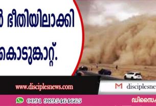 ചൈനയെ നാലു മണിക്കൂര്‍ ഭീതിയിലാക്കി മണല്‍ കൊടുങ്കാറ്റ്