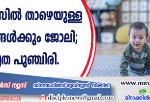 നാലു വയസില്‍ താഴെയുള്ള കുഞ്ഞുങ്ങള്‍ക്കും ജോലി; യോഗ്യത പുഞ്ചിരി
