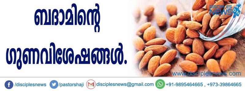 ബദാമിന്റെ ഗുണവിശേഷങ്ങള്‍