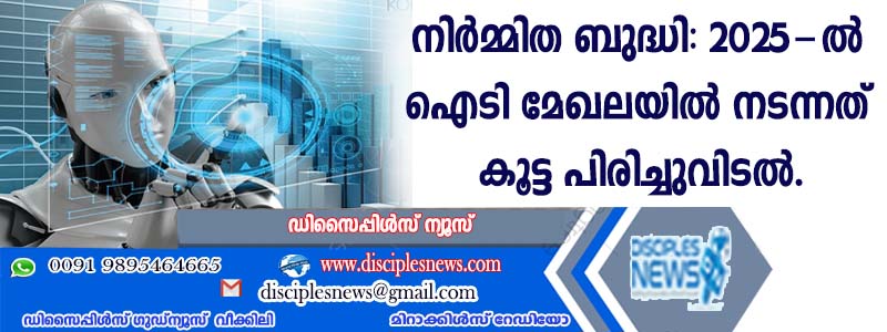 നിര്‍മ്മിത ബുദ്ധി: 2025-ല്‍ ഐടി മേഖലയില്‍ നടന്നത് കൂട്ട പിരിച്ചുവിടല്‍