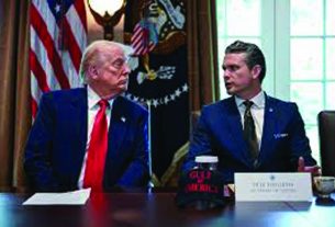 ട്രംപ് ഭരണകൂടത്തിന്റെ ഓരോ തീരുമാനത്തിലും പ്രാര്‍ത്ഥനയ്ക്കു ഒരു പങ്കുണ്ട്; യു.എസ്. യുദ്ധ സെക്രട്ടറി പീറ്റ്ഹെഗ്സെത്ത്.