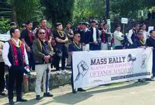 വന്ദേമാതരം നിര്ബന്ധമാക്കുന്നു; ഇതിനെതിരെ നാഗാലാന്ഡില് വന് പ്രതിഷേധം