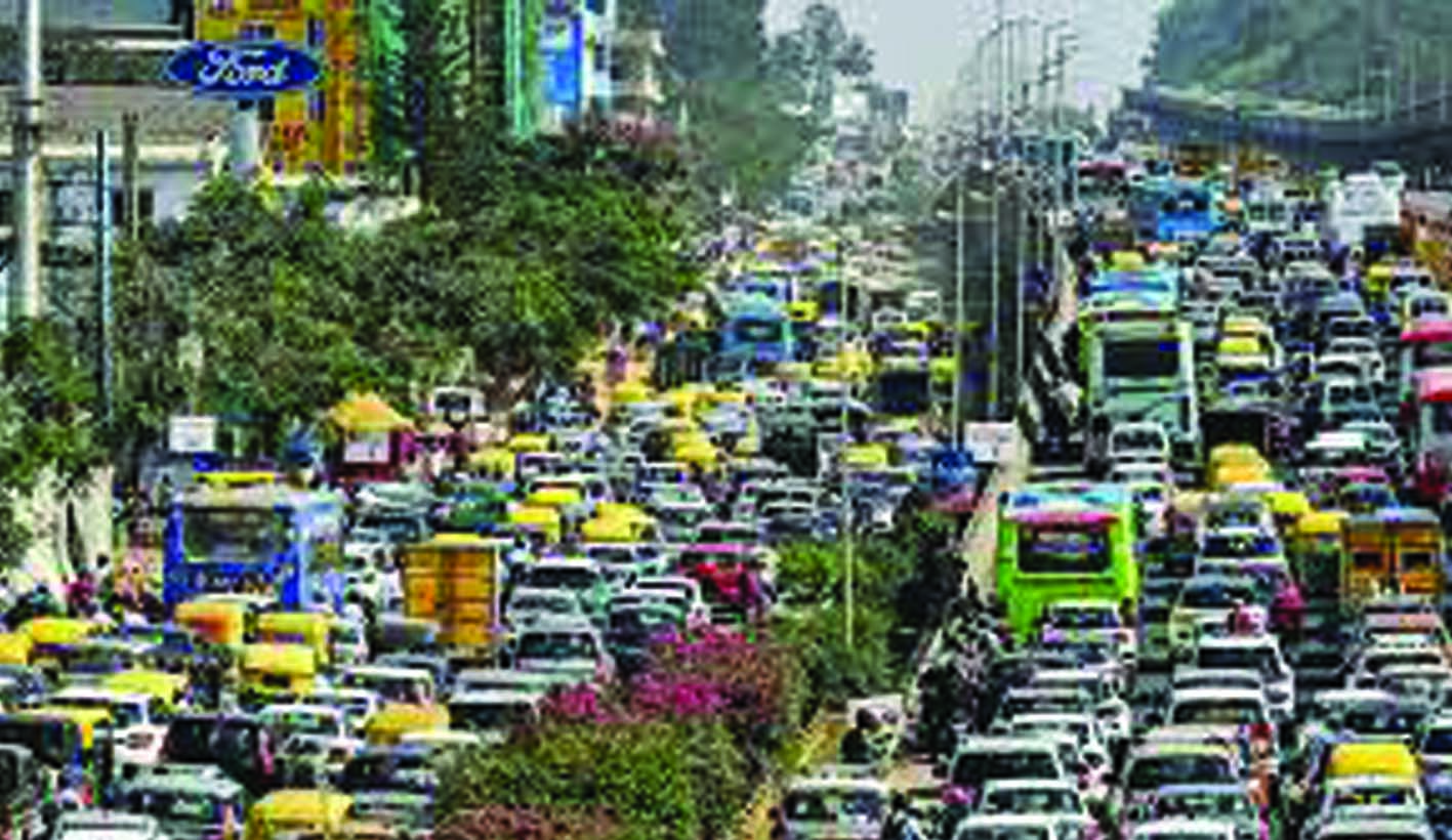 ബംഗളുരുവില്‍ ജനസംഖ്യ ഒന്നരക്കോടി; വാഹനങ്ങള്‍ ഒന്നേകാല്‍ക്കോടി
