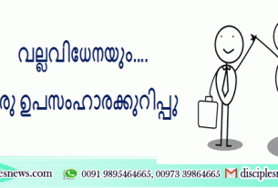 വല്ലവിധേനയും.... ഒരു ഉപസംഹാരക്കുറിപ്പു