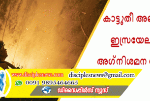 കാലിഫോര്‍ണിയയിലെ കാട്ടുതീ അണക്കുന്നതിന് ഇസ്രയേലില്‍ നിന്നും അഗ്‌നിശമന സേനാംഗങ്ങള്‍