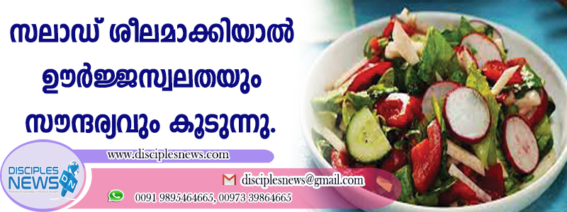 സലാഡ് ശീലമാക്കിയാല്‍ ഊര്‍ജ്ജസ്വലതയും സൌന്ദര്യവും കൂടുന്നു