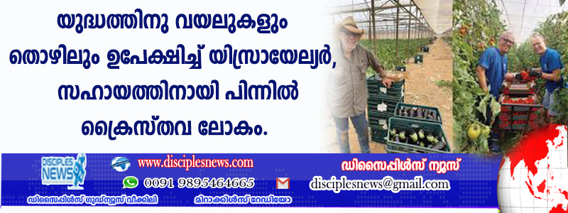 യുദ്ധത്തിനുവേണ്ടി വയലുകളും തൊഴിലും ഉപേക്ഷിച്ച് യിസ്രായേല്യര്‍, സഹായത്തിനായി പിന്നില്‍ ക്രൈസ്തവലോകം