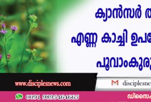 കാന്‍സര്‍ തടയും; എണ്ണ കാച്ചി ഉപയോഗിക്കാം, പൂവാംകുരുന്നില