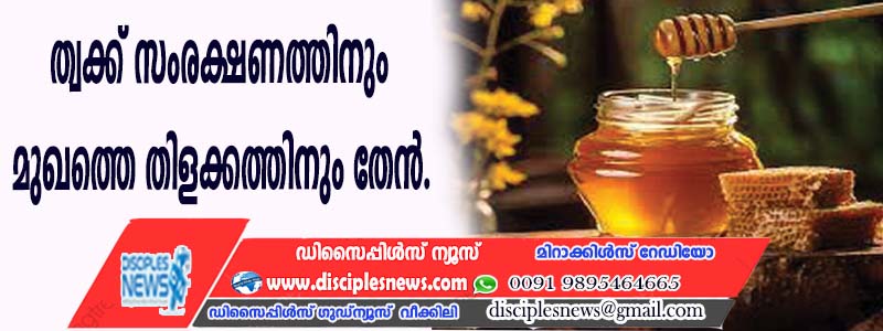 ത്വക്ക് സംരക്ഷണത്തിനും മുഖത്തെ തിളക്കത്തിനും തേന്‍