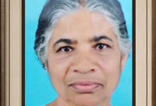 അണക്കര പുത്തൻവീട്ടിൽ കാലായിൽ കുഞ്ഞുമോൾ വർഗീസ് (76) കർത്തൃസന്നിധിയിൽ.