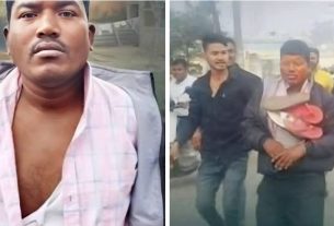 സുവിശേഷ വിരോധികൾ പാസ്റ്ററെ ക്രൂരമായി മർദിച്ച ശേഷം ബലമായി അദ്ദേഹത്തെ കൊണ്ട് ചാണകം തീറ്റിപ്പിച്ചു.