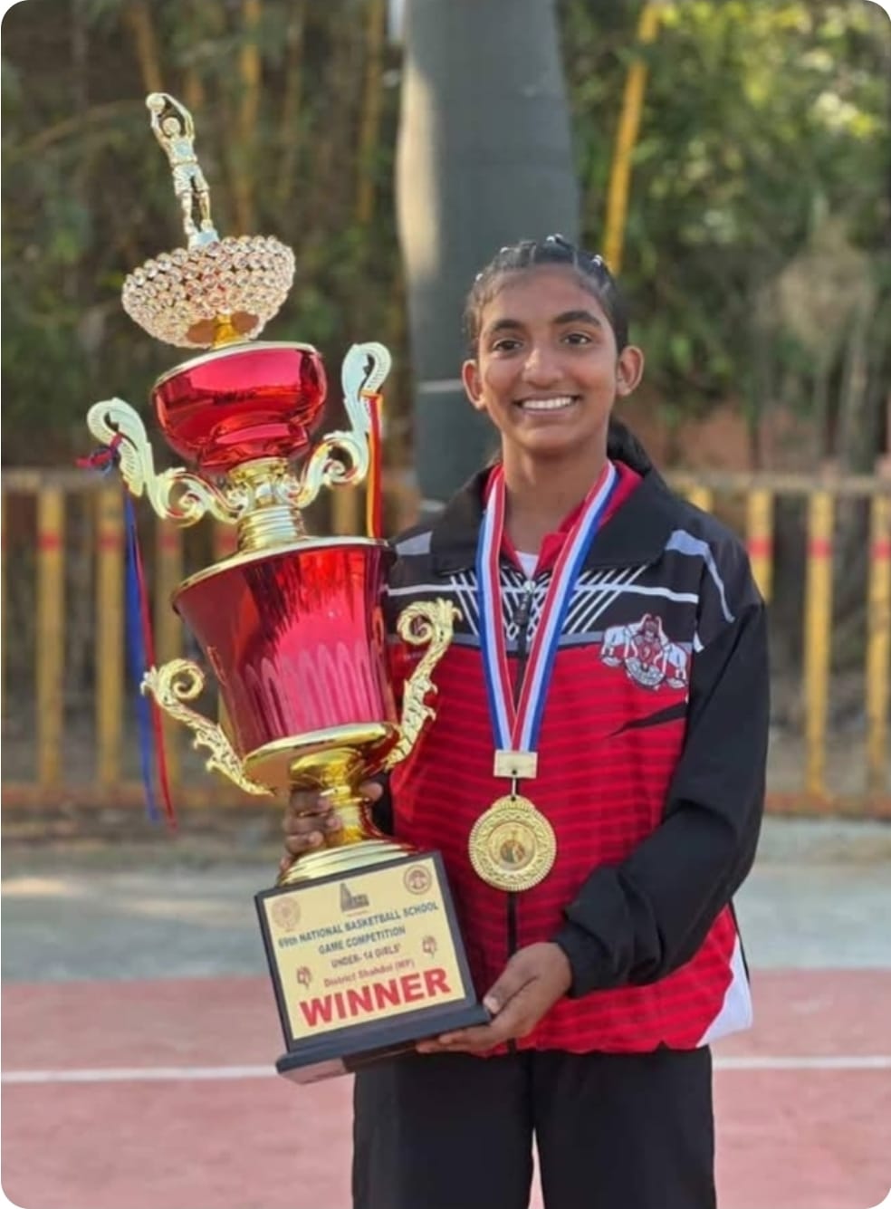 Justina Joseph also shone in the golden glow