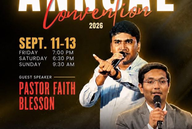 ഫെയ്ത്ത് ടാബർനാക്കിൾ വാർഷിക കൺവെൻഷൻ സെപ്റ്റംബർ 11 മുതൽ 13 വരെ